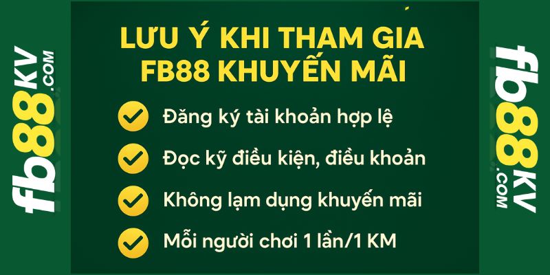 Lưu ý fb88 khuyến mãi cùng ok9